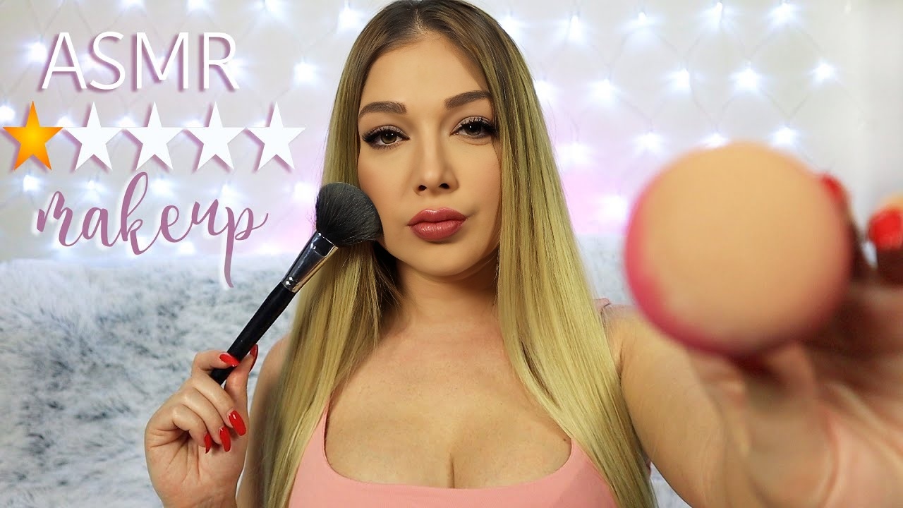 [ASMR] 最差评论化妆师角色扮演软语（刷牙、敲击、俄罗斯口音）