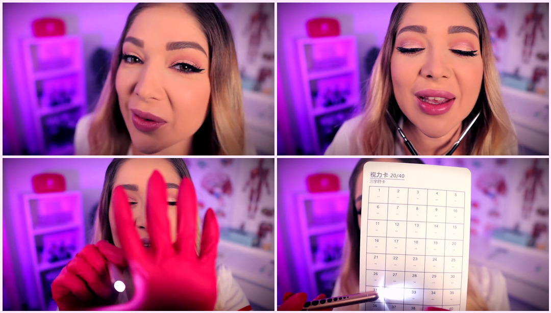 ASMR 性感护士检查您的巨大...凹凸（医疗角色扮演，颅神经检查） Tati ASMR视频