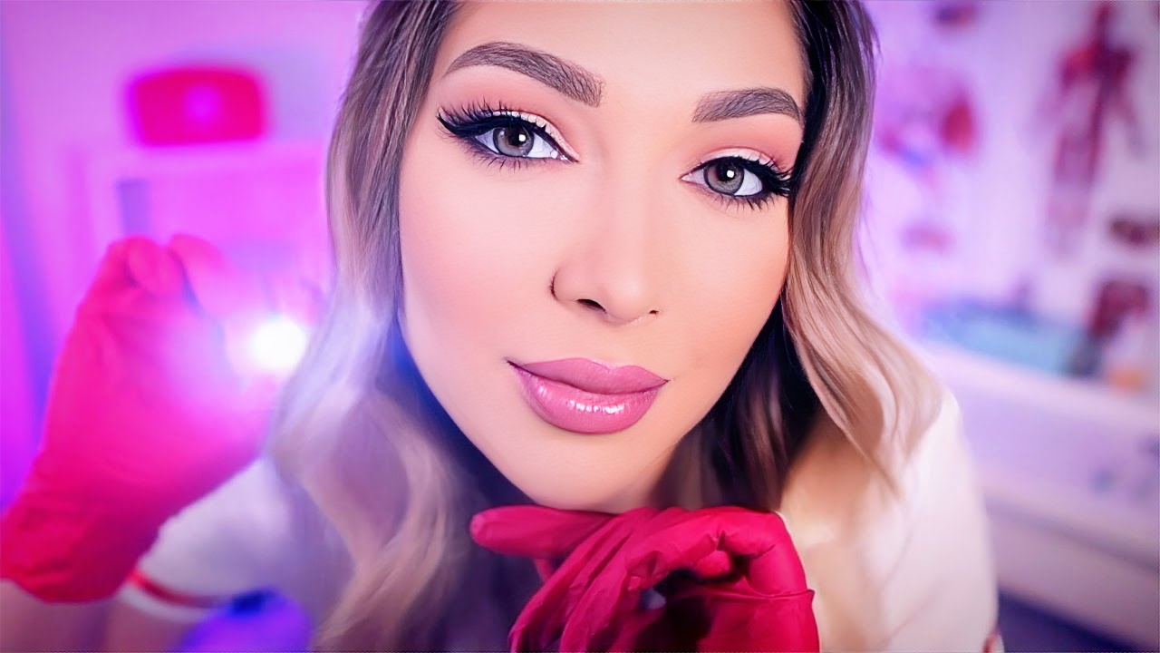 ASMR 性感护士检查您的巨大...凹凸（医疗角色扮演，颅神经检查）