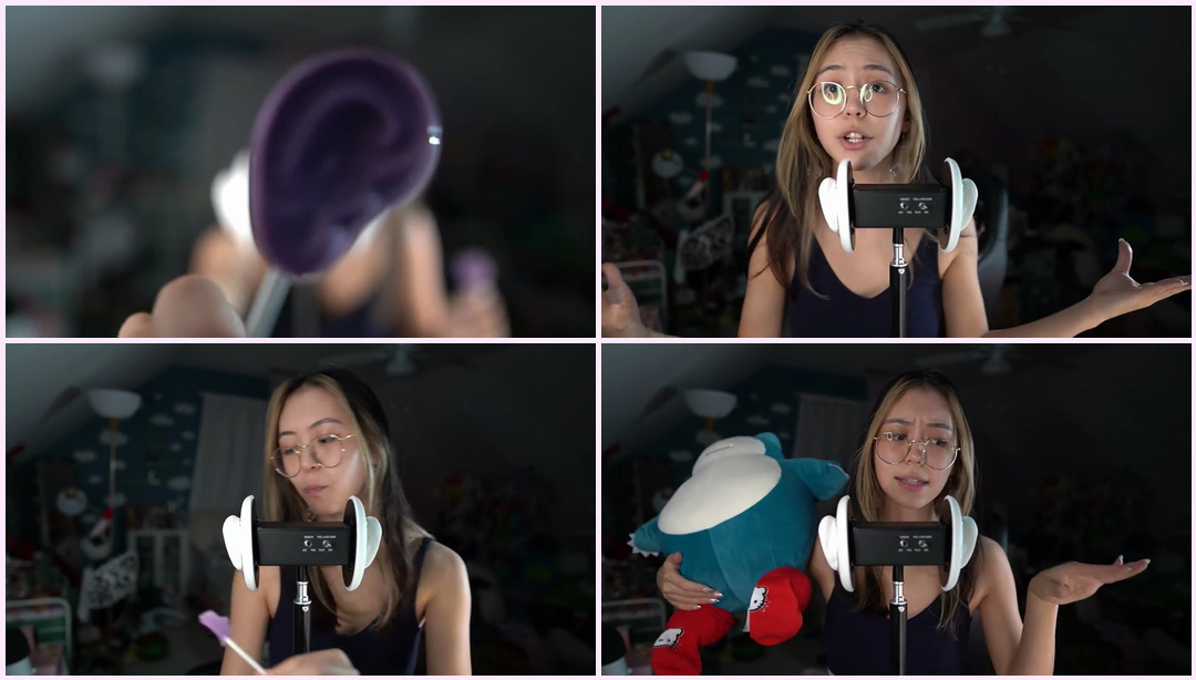 ASMR |吃耳朵，只有粉丝和脚触发器 口音Asmr ASMR视频