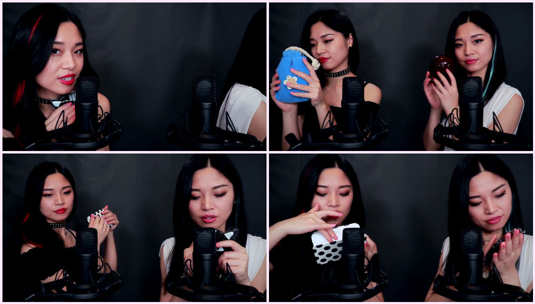 [ASMR] 双胞胎为你的刺痛而战（双耳睡眠治疗） Tingting ASMR视频