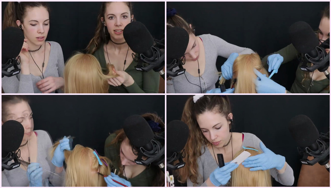 ASMR 双头皮检查 Rapunzel ASMR视频