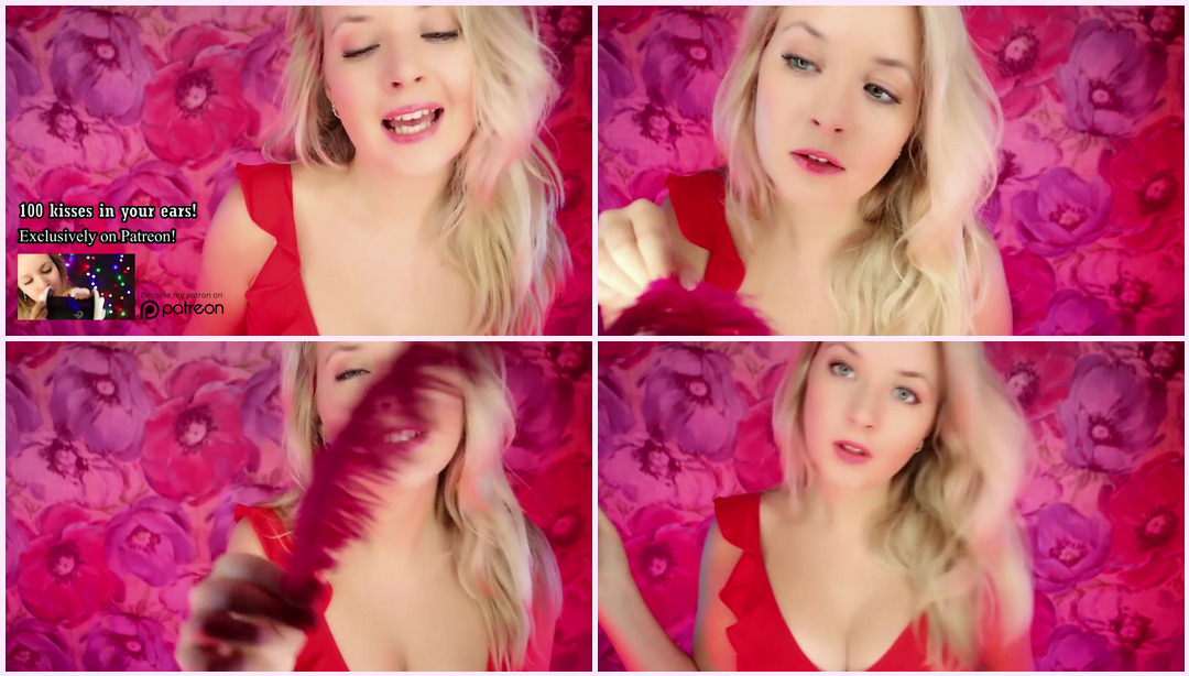 ASMR 像这羽毛一样感受我的爱 情人节 Valeriya ASMR视频