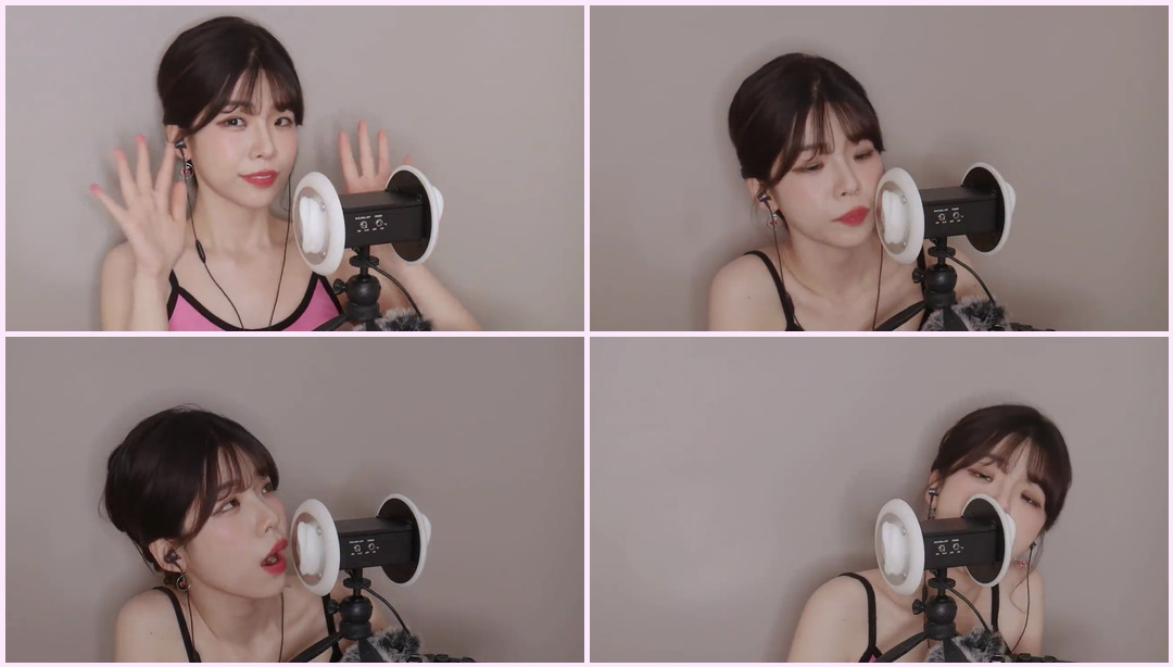 ASMR吃冰声音│，冰嘴声音，耳语 妍珠 ASMR视频