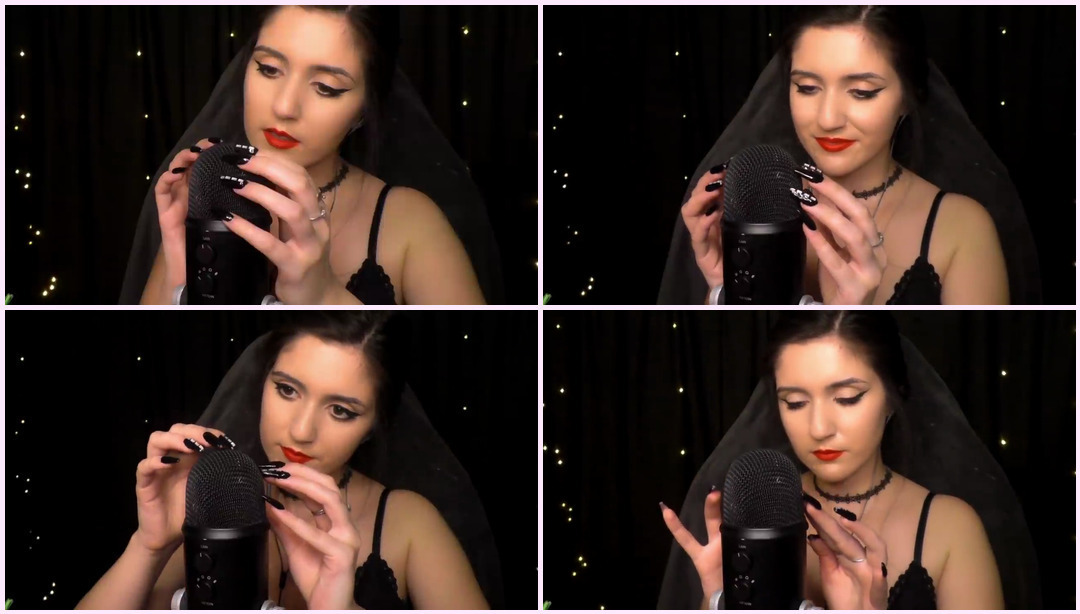 ASMR *Tingly* 用长指甲金属刮擦麦克风 吊带Asmr ASMR视频