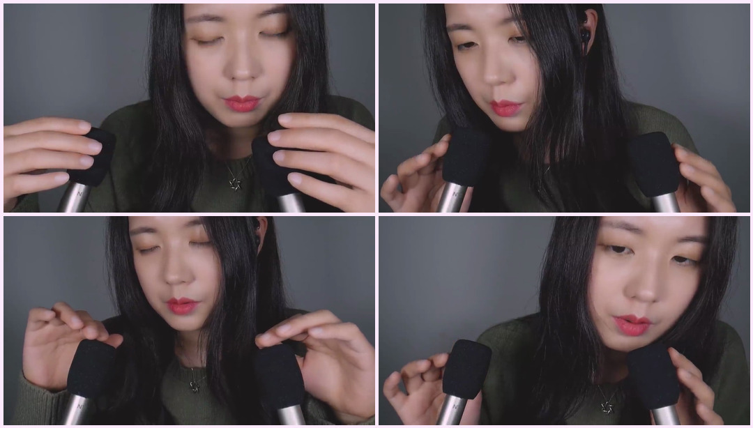 ASMR 麦克风刮耳和吹耳 |泡沫罩、麦克风触摸、呼吸音（无通话） Sonagi ASMR视频