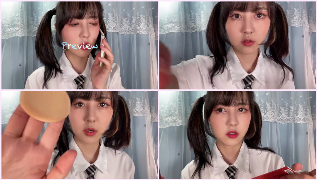 ASMR 用 1 美元的商店化妆品给你化妆？！ 学生Asmr ASMR视频