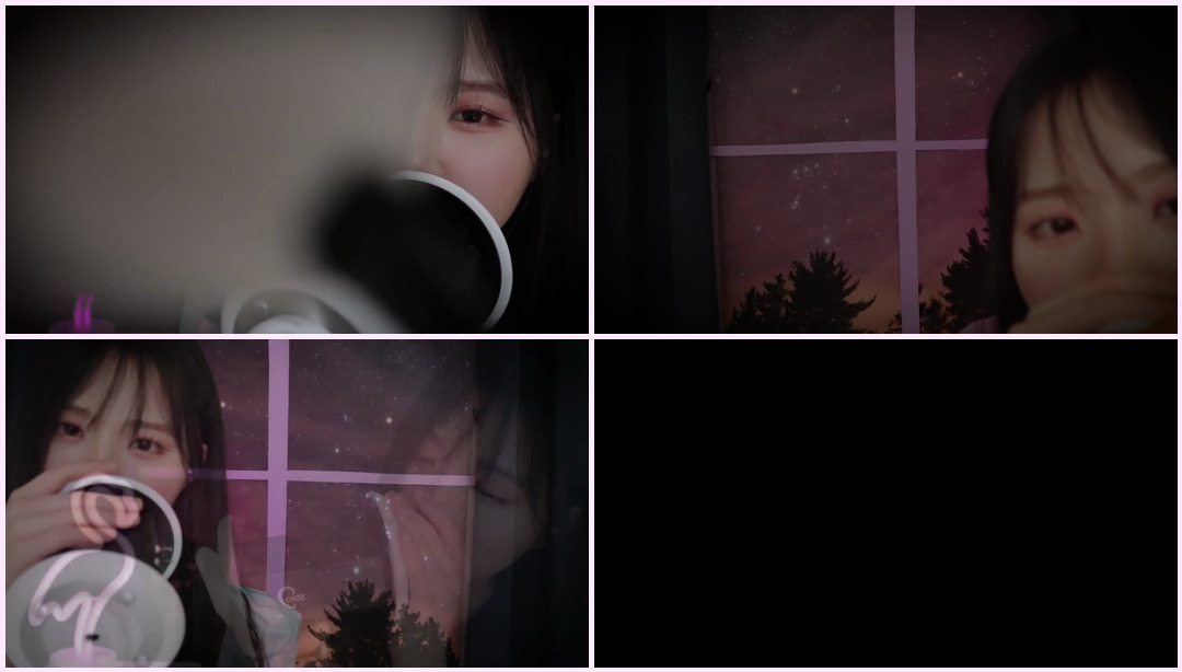 ASMR 晚安 耳边吹ASMR 在月光下听耳边吹 nara ASMR视频