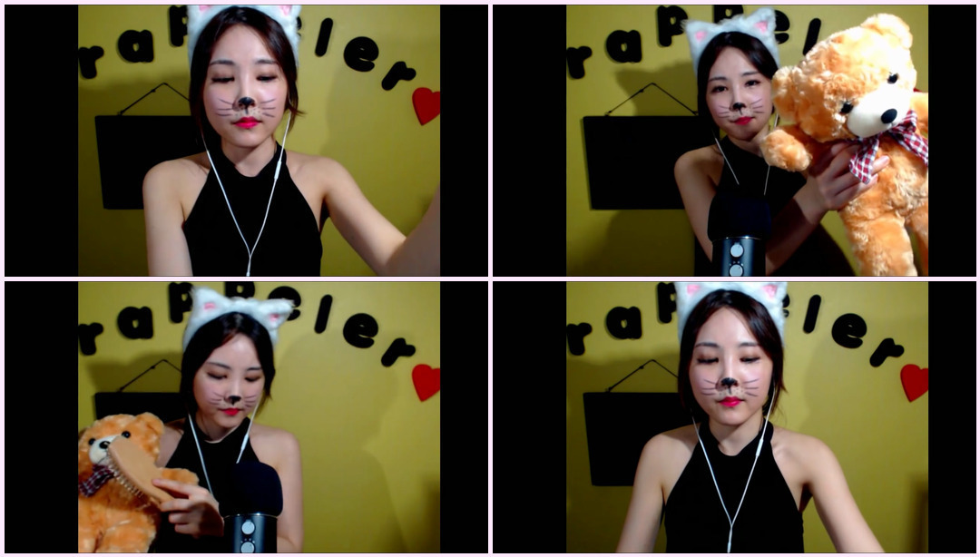 [koreanKorean asrm]角色扮演/猫睡眠精灵/来自其他明星的猫/h rappeler ASMR视频