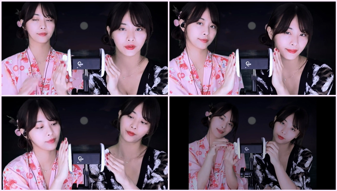 ASMR l 2 Mimo 1 3DIO（双耳按摩）- 双胞胎Asmr ASMR视频