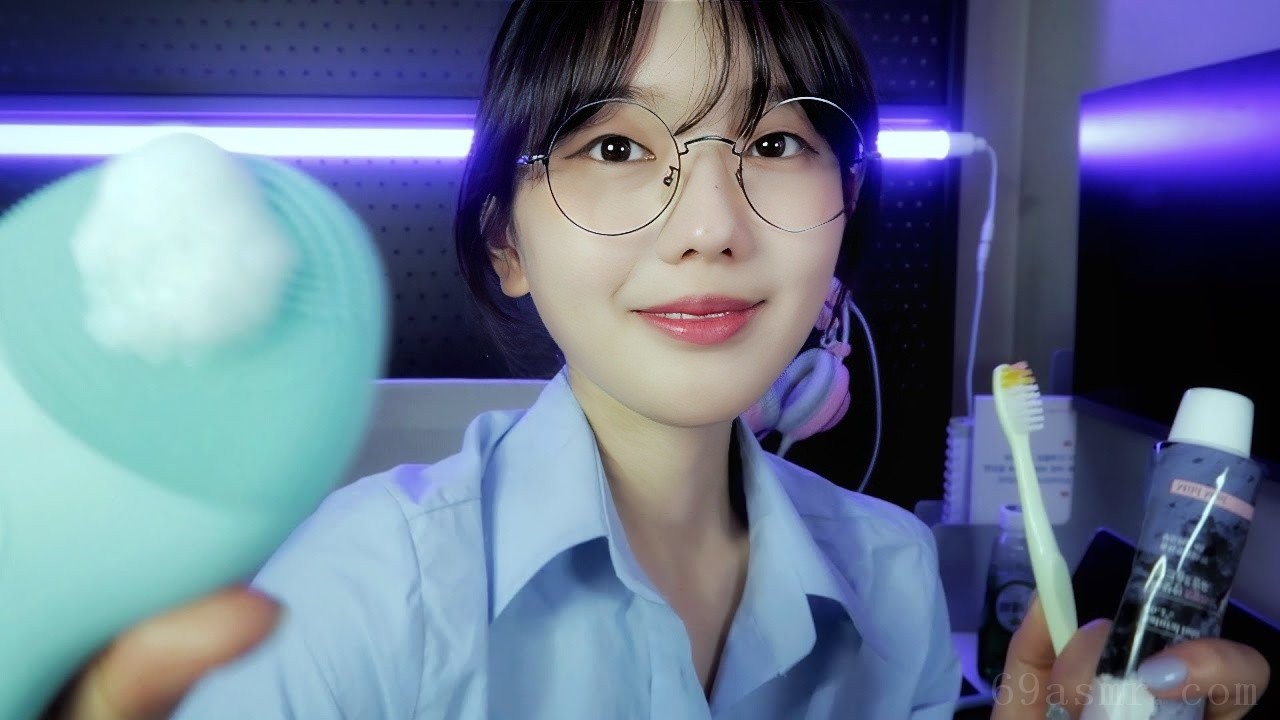 韩语 ASMR(Sub) 你很困吗？我会帮你做好准备的：）