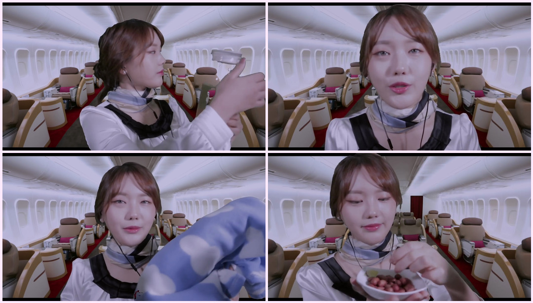 [ASMR] 空姐角色扮演️ |韩国空姐角色扮演️ 空姐Asmr ASMR视频