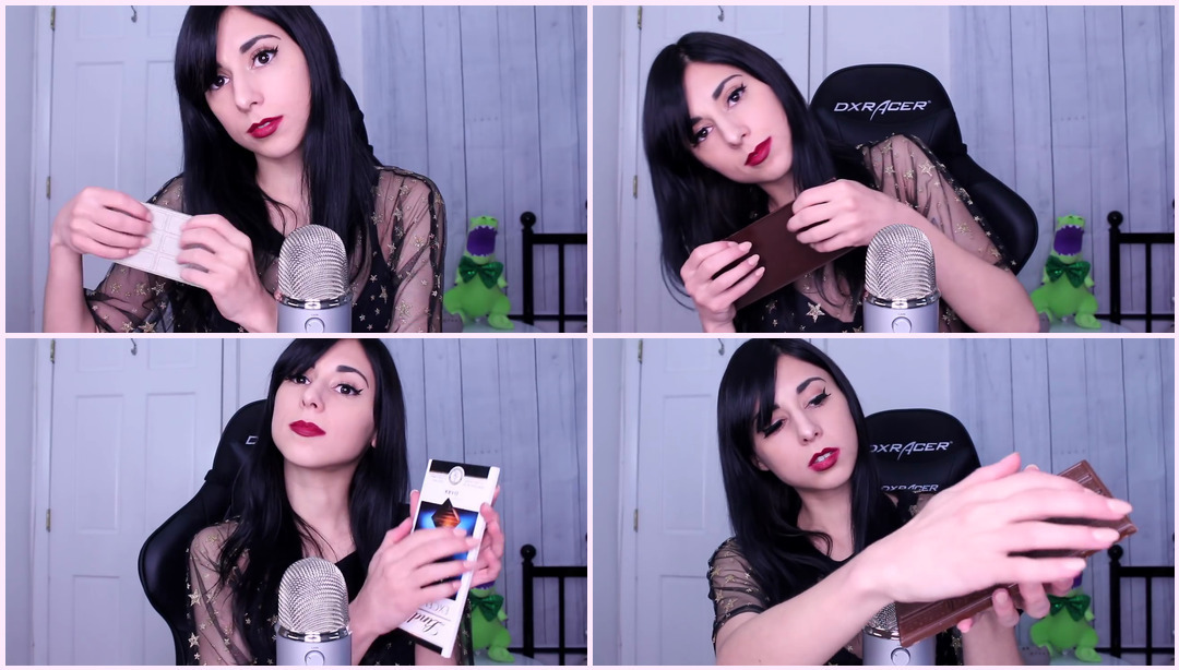 ASMR 敲击巧克力棒 - 抓挠、快速敲击、皱纹 蕾丝Asmr ASMR视频