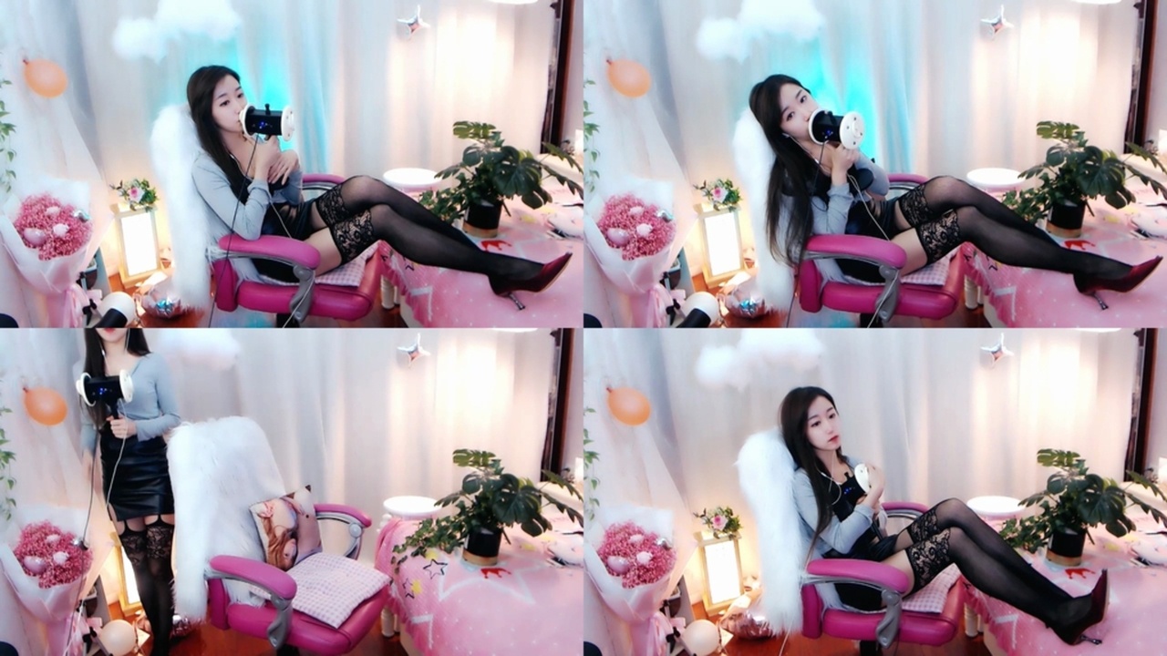 夏喵娜ASMR-吊带袜高跟鞋小姐姐为你舔耳哄睡 国内Asmr ASMR视频